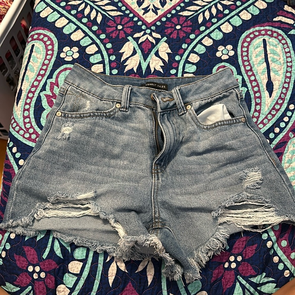Sincerely Jules Ripped Jean shorts